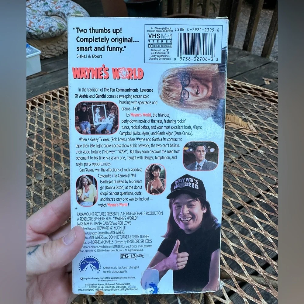 WAYNE’S WORLD VHS Tape Cult Classic Comedy Movie